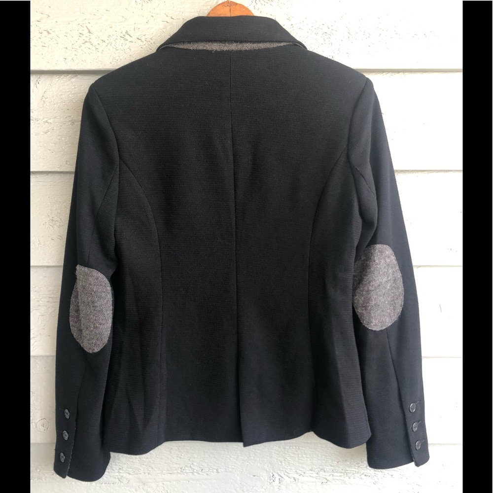 41 Hawthorn Black Corinth Wool Elbow Patch Blazer